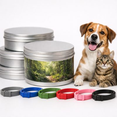 Insektafvisende halsbånd til hunde og katte fra Nord Trading