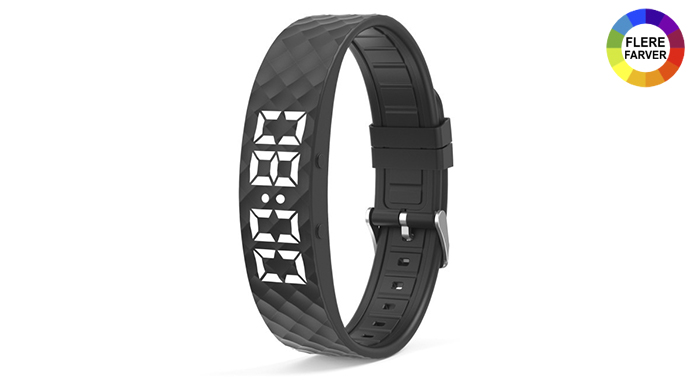 Deal på Smart armbånd med vibrationsalarm, nedtællingstimer og søvnovervågning