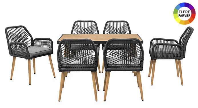 Elegant loungegruppe til 6 personer – skab hyggelige stunder!