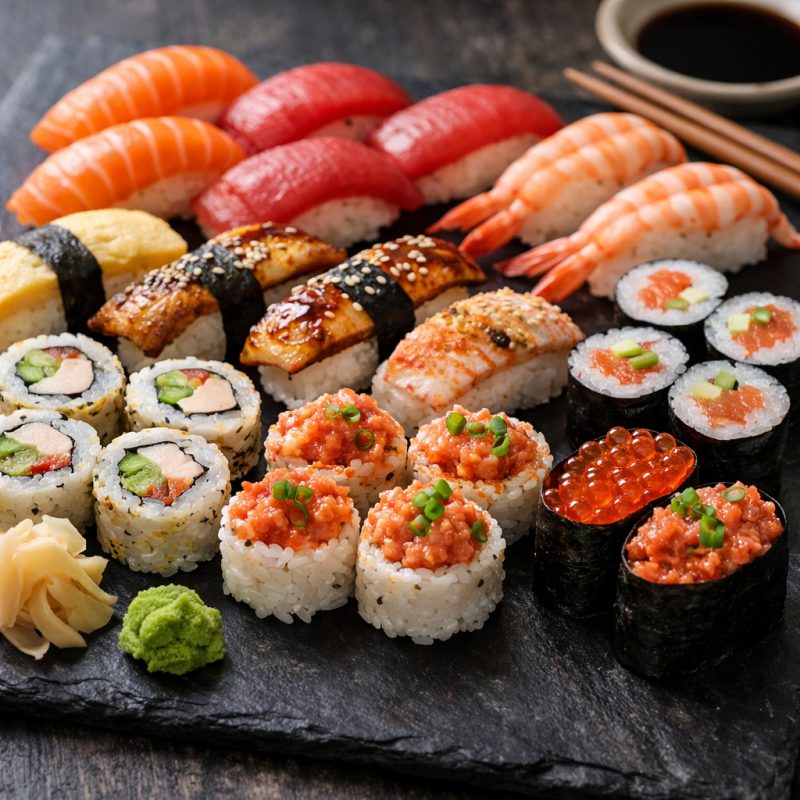 40 stk. lækker sushi / Nok til 2 personer
 (5)