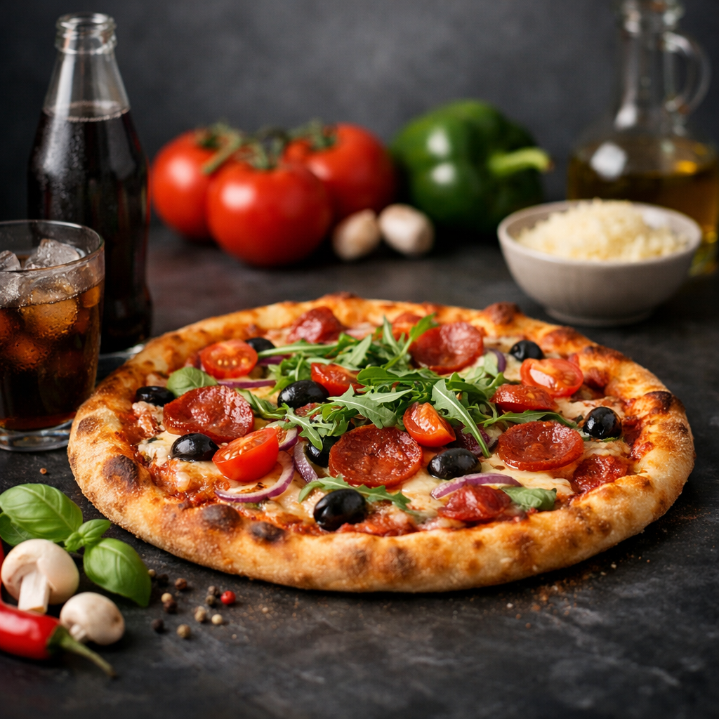 Valgfri pizza med sodavand hos Express Pizza på Nørrebro