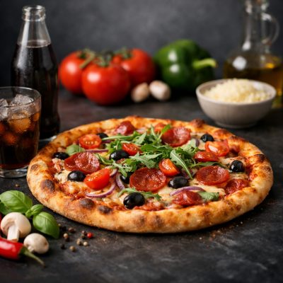Valgfri pizza med sodavand hos Express Pizza på Nørrebro