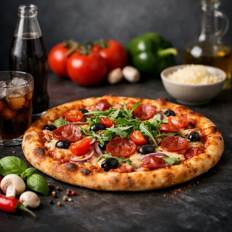 Valgfri pizza med sodavand hos Express Pizza på Nørrebro