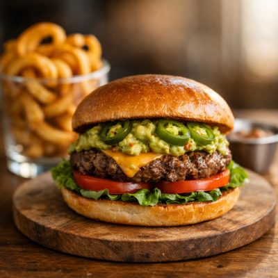 Valgfri burgermenu hos Express Pizza på Mimersgade i København