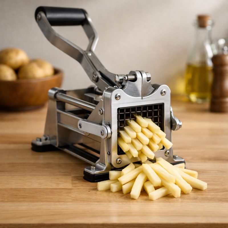 Skæremaskine til pommes frites i rustfrit stål til hjemmet