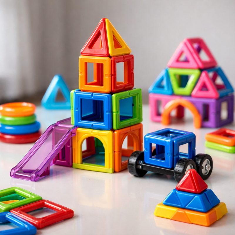 DIY magnetisk byggesæt til børn - kreativ leg og læring
