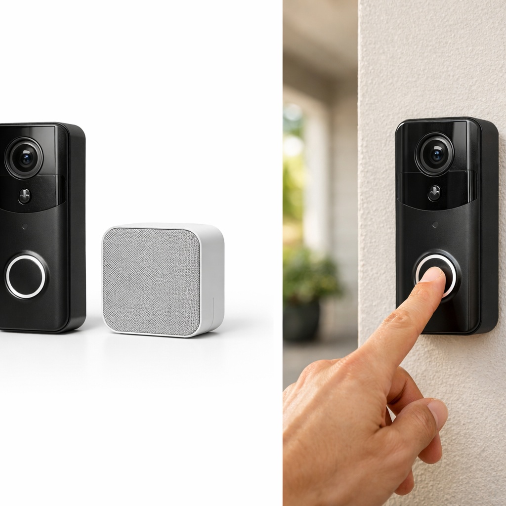 Smart dørklokkekamera med HD-video til dit hjem