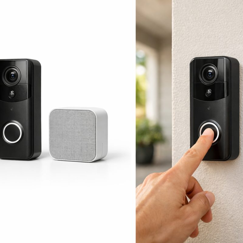 Smart dørklokkekamera med HD-video til dit hjem