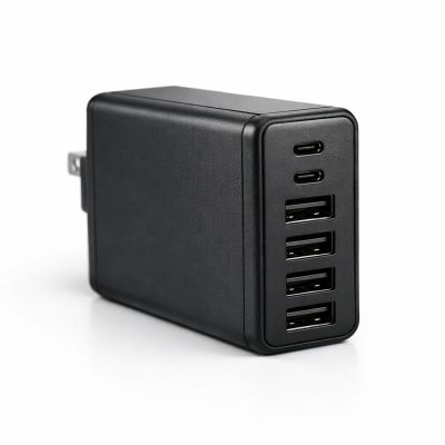 Hurtig USB-oplader med 6 porte - kvalitet til din enhed