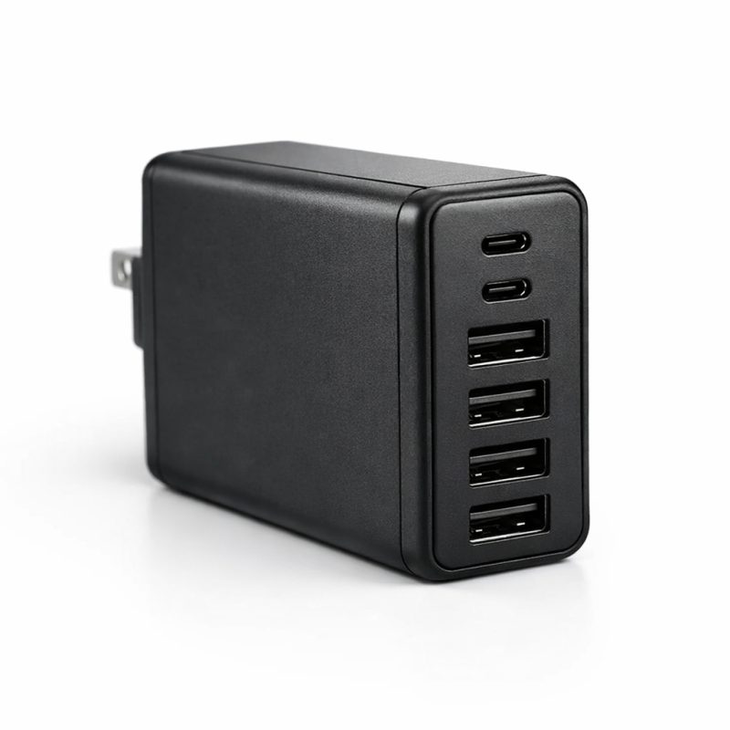 Hurtig USB-oplader med 6 porte - kvalitet til din enhed