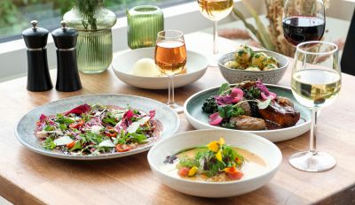 4-retters tastingmenu på Restaurant Charlottendlund Fort