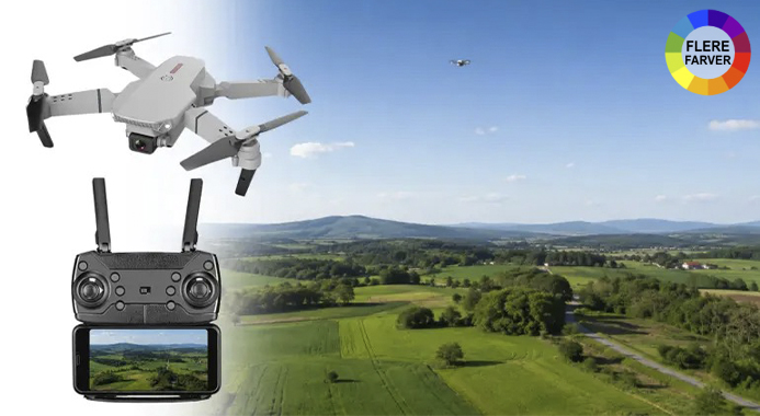 Få en kompakt drone med 4K-kameraer og opbevaringstaske!