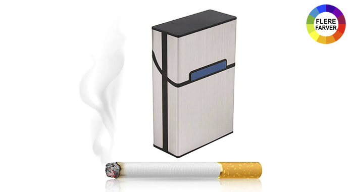 Bærbar tryk- og fugttæt cigaretæske med robust design