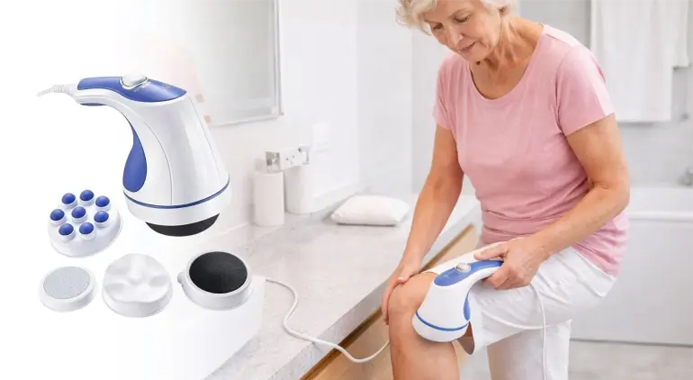 Få målrettet massage med 3-hovedet massageapparat – afslapning hjemme!