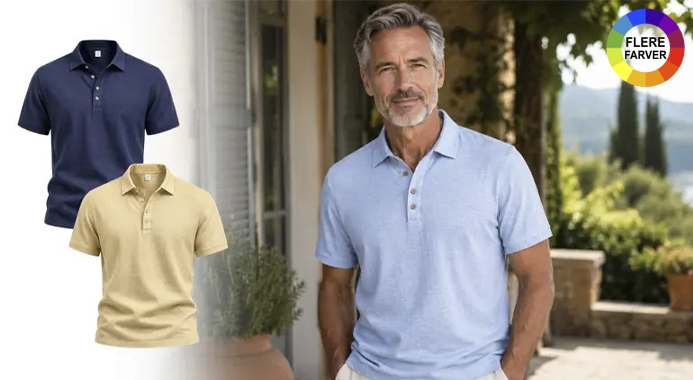 Hørpoloshirt til mænd i britisk stil – let komfort til varme sommerdage