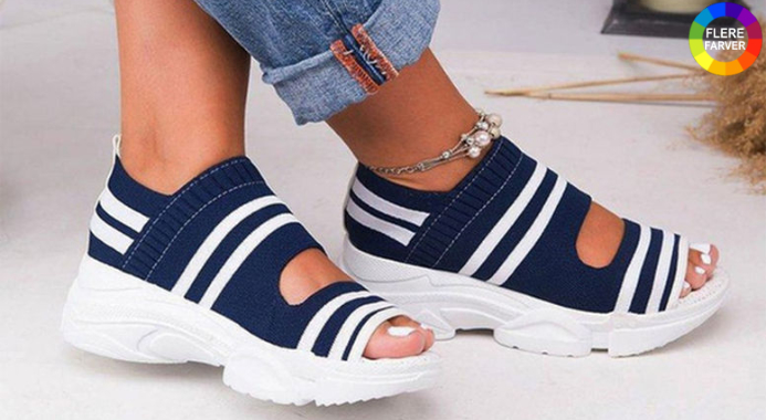 Stilfulde slip on-sandaler til kvinder