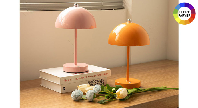 Få stilfuld trådløs bordlampe med 3 lysindstillinger!