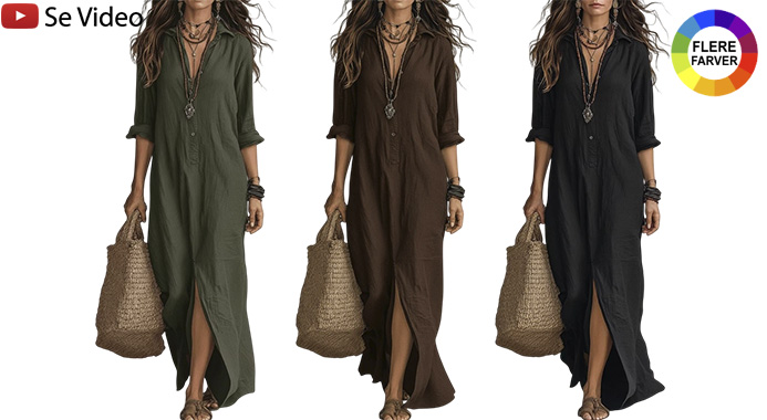 Elegant boho-maxikjole til sommer og ferie