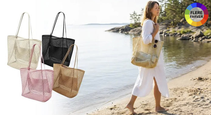 Smart strandtaske, der gør ferien nemmere – rummelig, luftig og let at folde sammen i kufferten