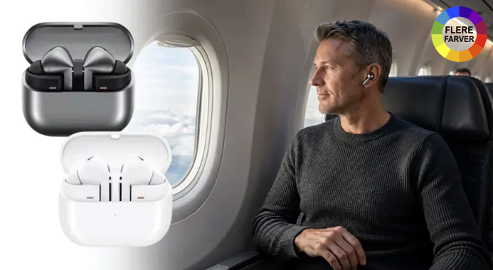 Trådløse in-ear høretelefoner med klar lyd, nem forbindelse og støjreduktion.