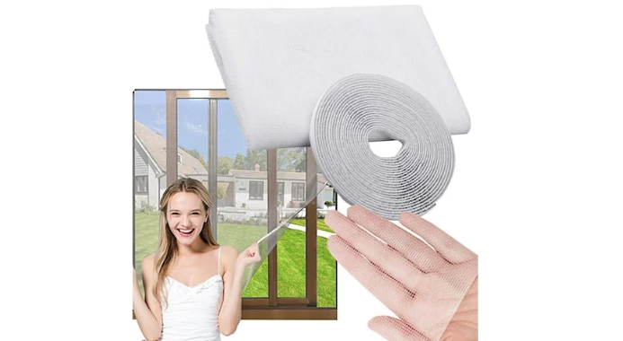 Effektivt myggenet til vindue 150x130 cm – nem montering!
