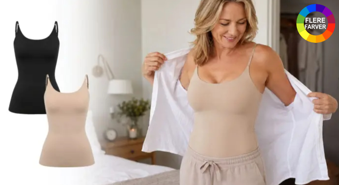 Få glattere silhuet med blød shapewear-bh – komfortabel støtte!