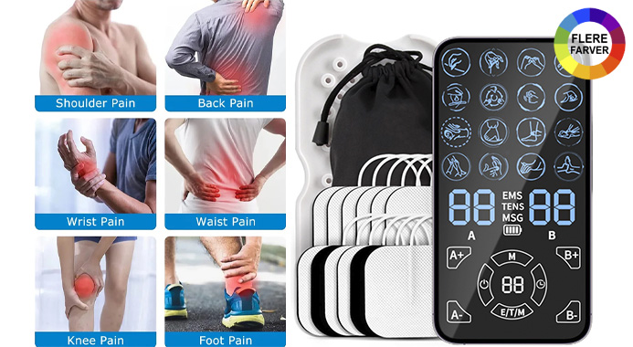 Få effektiv muskelafslapning og smertelindring med en intelligent EMS-massager