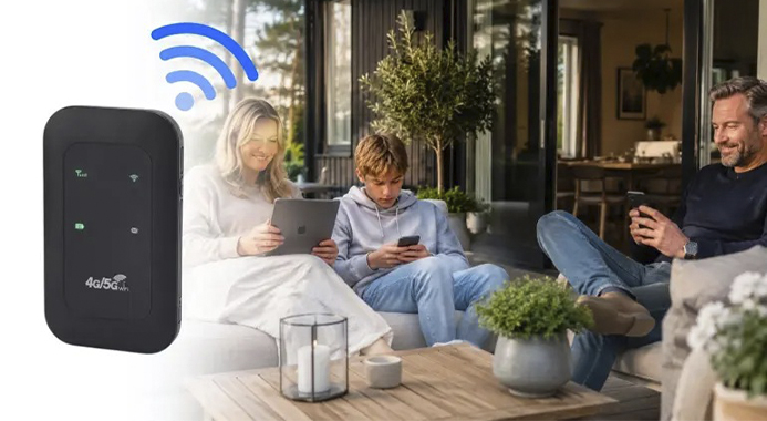 Skab dit eget WiFi på få sekunder med en 4G-router - perfekt til sommerhus, rejser eller campingvogn