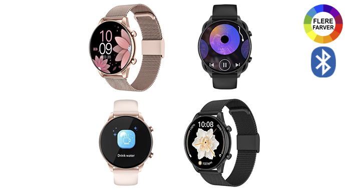 Få stil og sundhed med smartwatch – op til 5 dages batteri!