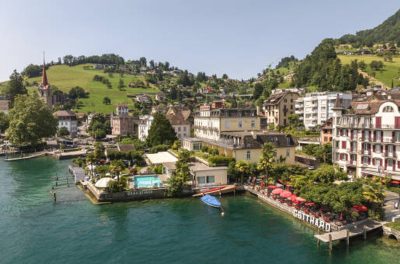 Overnatning med morgenbuffet og wellness på Hotel Beau Rivage - Weggis