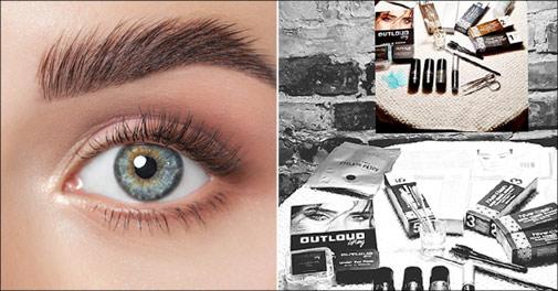 Øjenvippeløft - Lash lift med Outloud produkt med eller uden farve af vipper