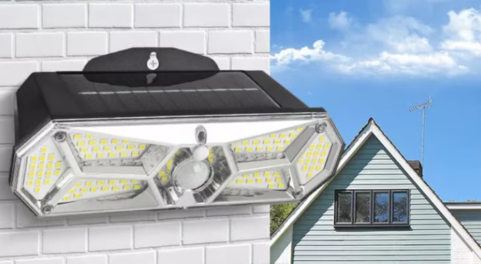 Få lys i haven med 126 LED Solar Væglampe – Spar nu!