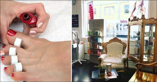 Pedicure og shellac