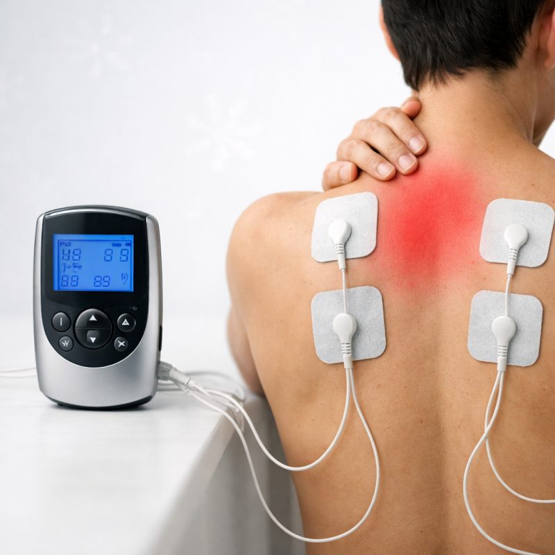Deal på TENS-enhed til smertelindring og muskelstimulation