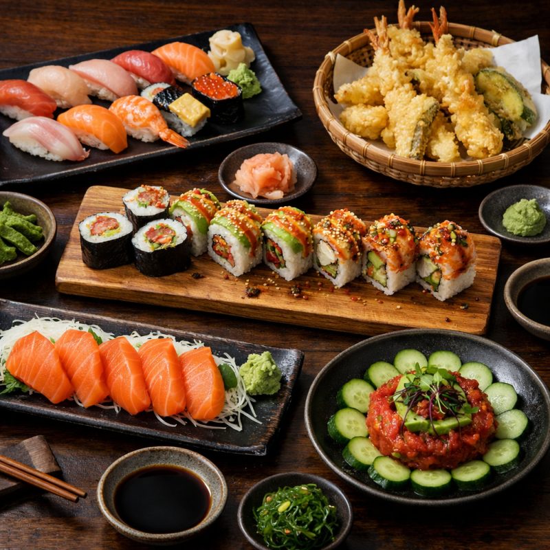 Stor sushi menu til 2 klar til Take Away - Få 44 stk frisklavet sushi til 2