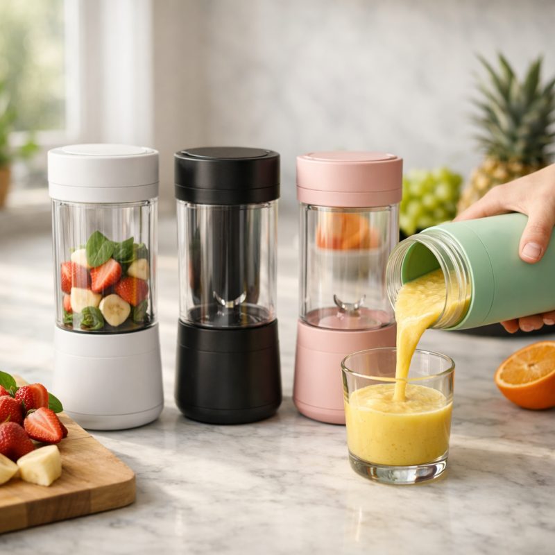 Genopladelig smoothieblender - friske drikke på farten