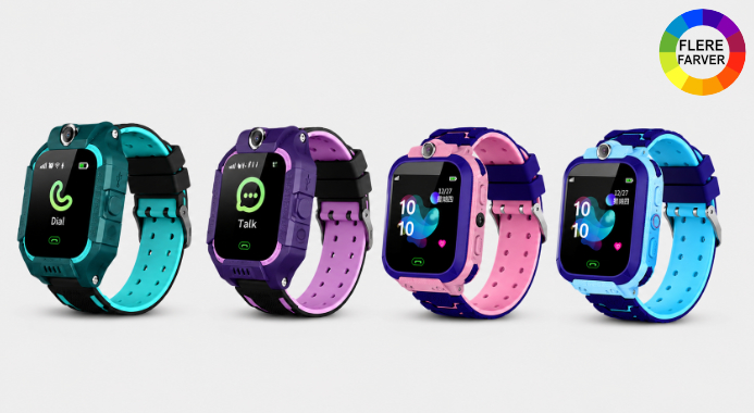 Vandtæt smartwatch til børn med kamera og SOS-knap!