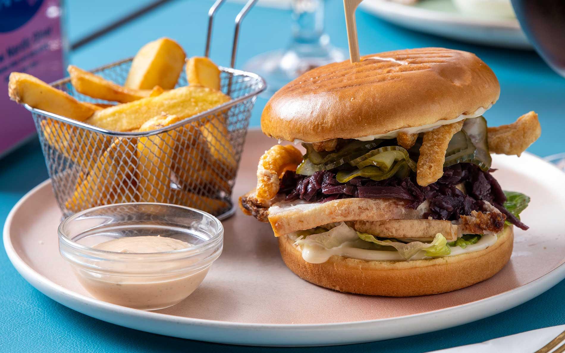 Frokostburger og fritter

