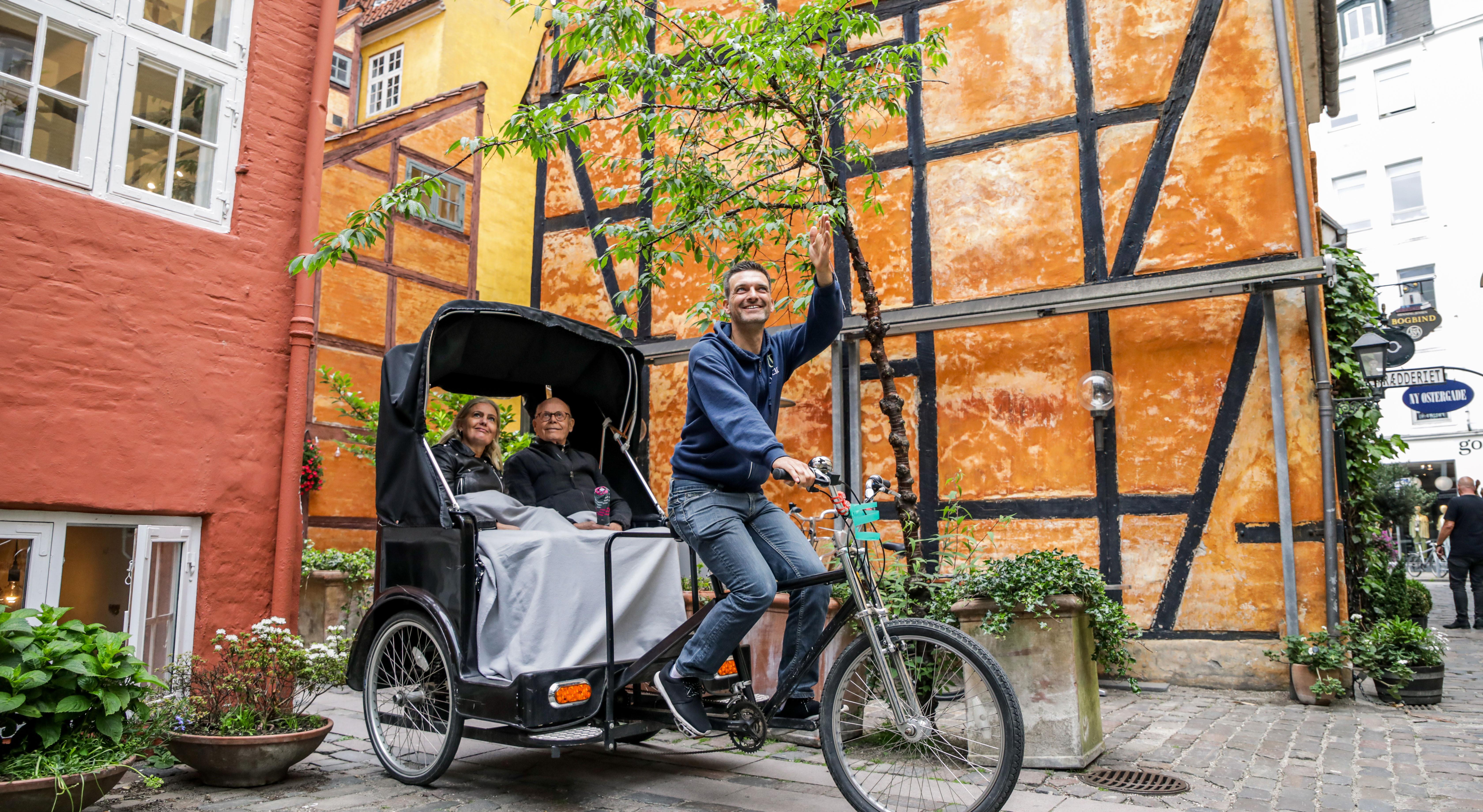Guidet tur i cykeltaxa - til 2 