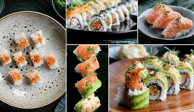 36 eller 49 stykker ud-af-huset-sushi