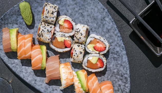 Bestseller: 36 stykker sushi - nok til 2 personer