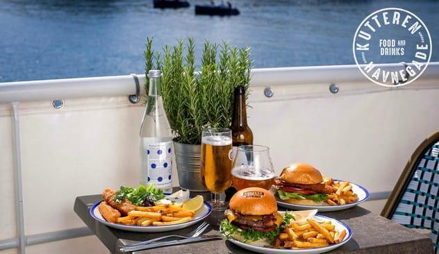 Fish & Chips el. burger - topanmeldt