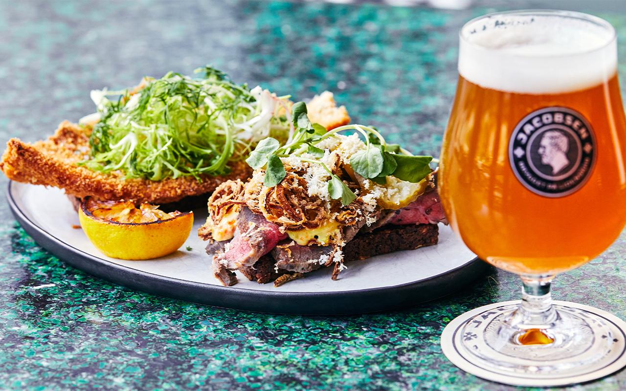 2 stk. smørrebrød til frokost