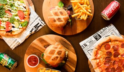 Pizza eller burgermenu hos Express Pizza på Nørrebro