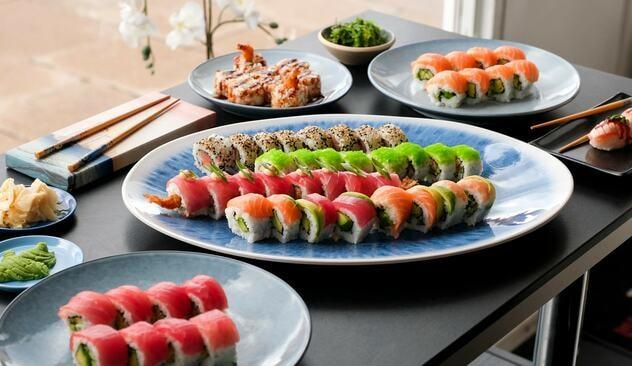 32 stykker sushi 