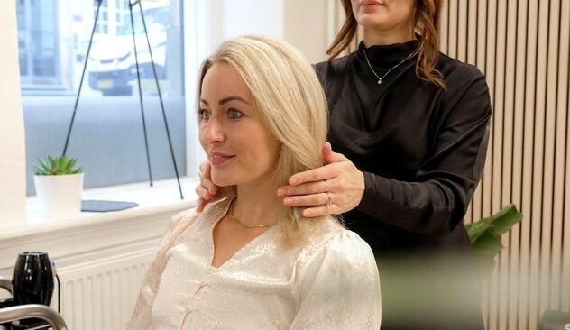 Klipning, balayage, hairbotox el. toning