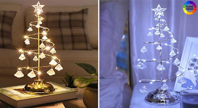 Kunstigt juletræ med LED-lys