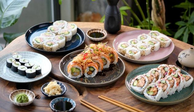 42 stykker sushimenu