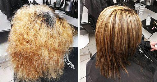 Dameklip og keratinbehandling af håret