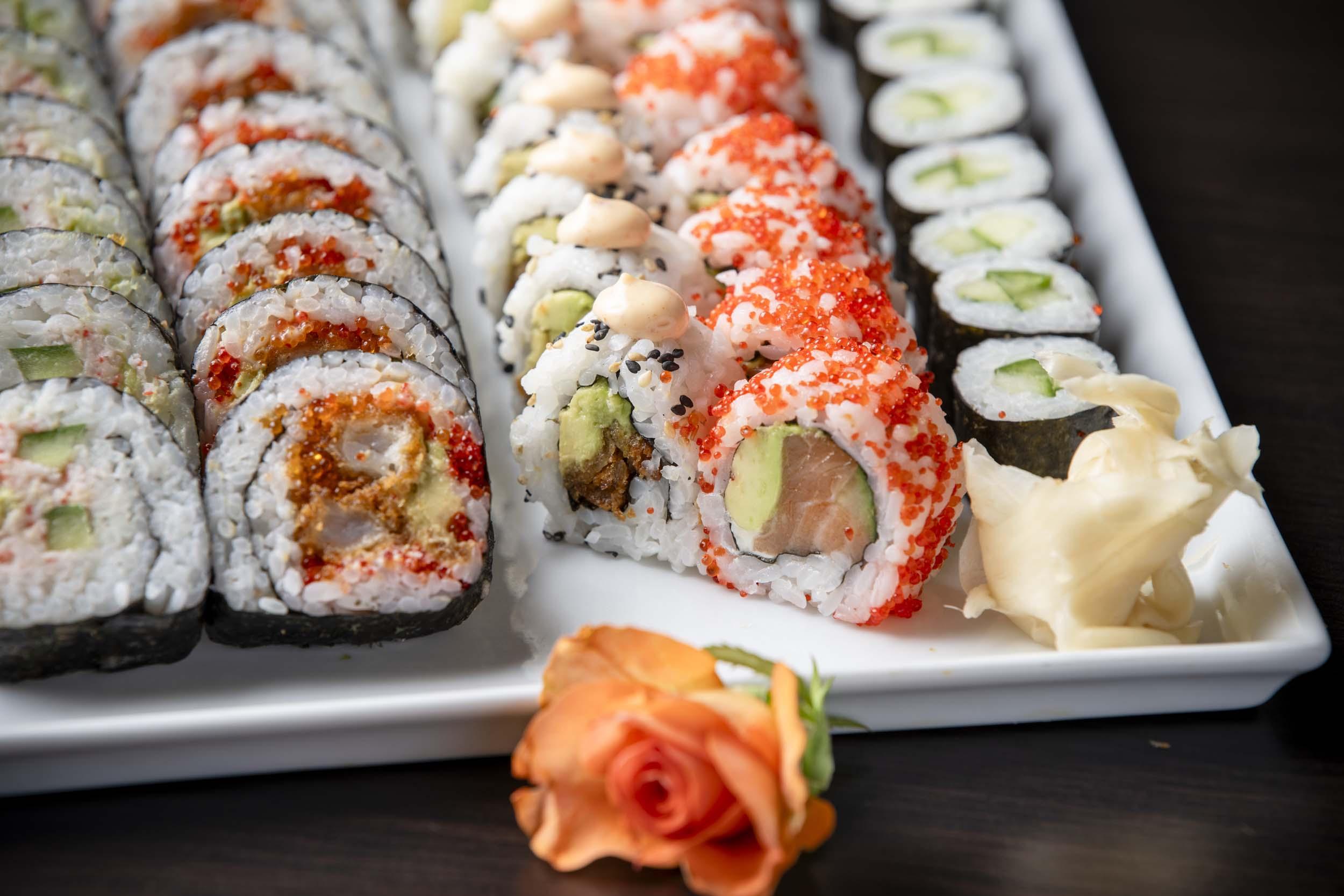Sushimenu med 44 stykker 